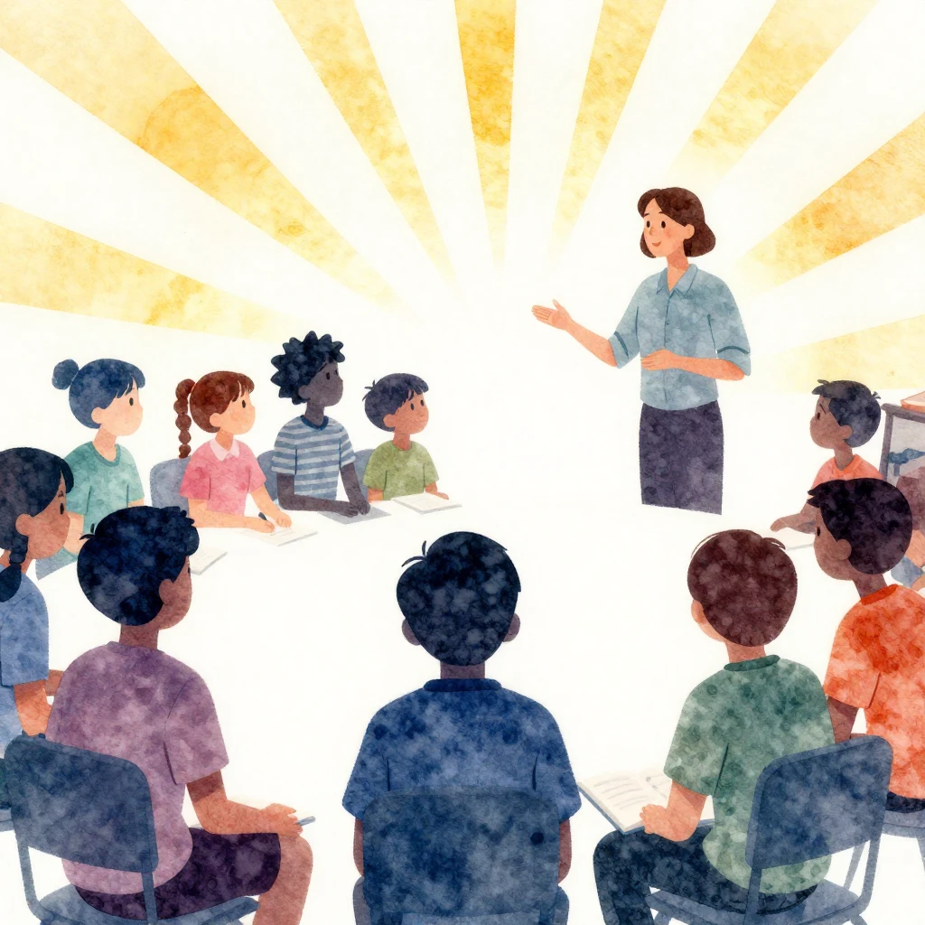 A vibrant watercolor illustration focusing on the interactio...