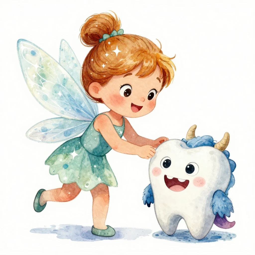 A vibrant watercolor illustration depicting a sparkling toot...