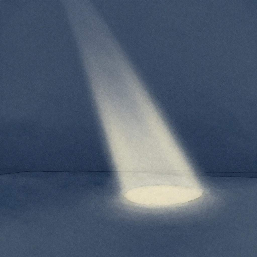 A serene, minimalist watercolor illustration for a blues son...