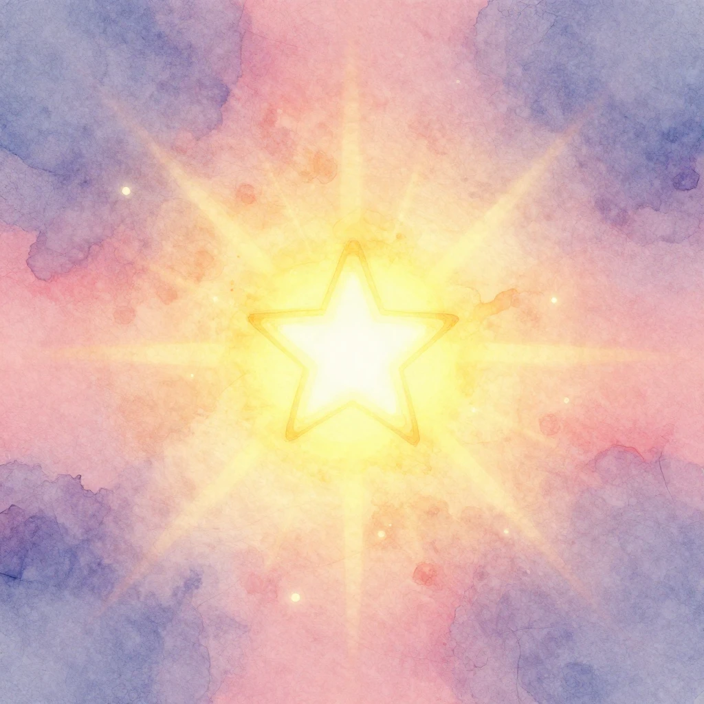 A vibrant watercolor style image where a central element, li...