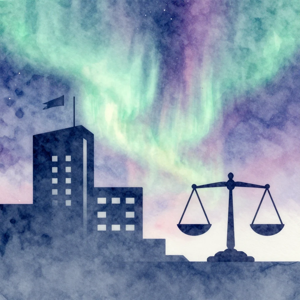 Watercolor painting of abstract office building silhouettes ...