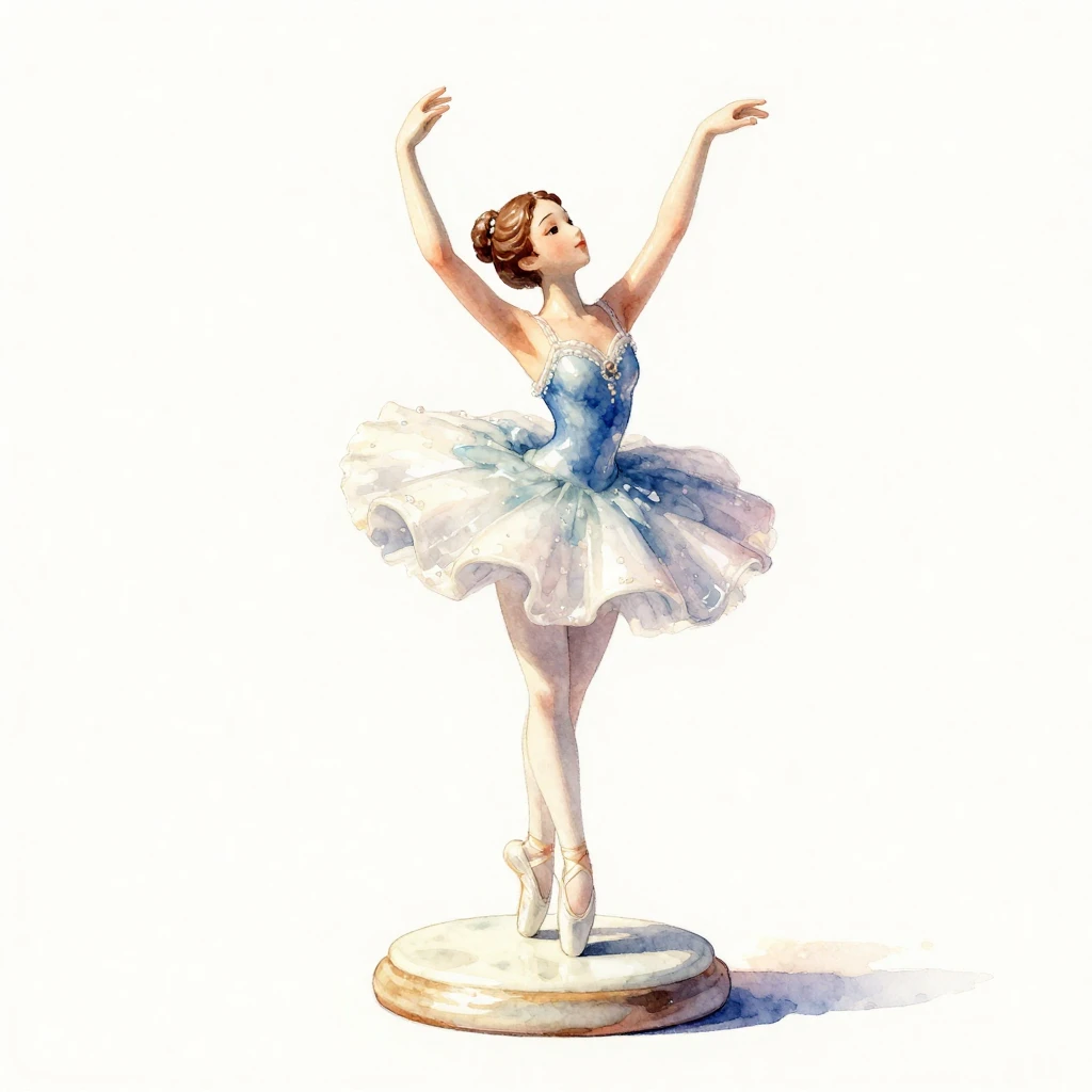 A beautifully detailed ballerina figurine, made of porcelain...