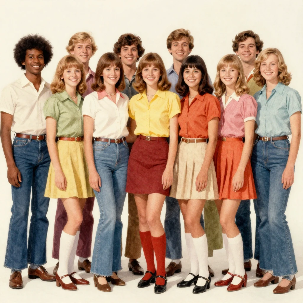 A vibrant watercolor painting of a diverse group of smiling ...