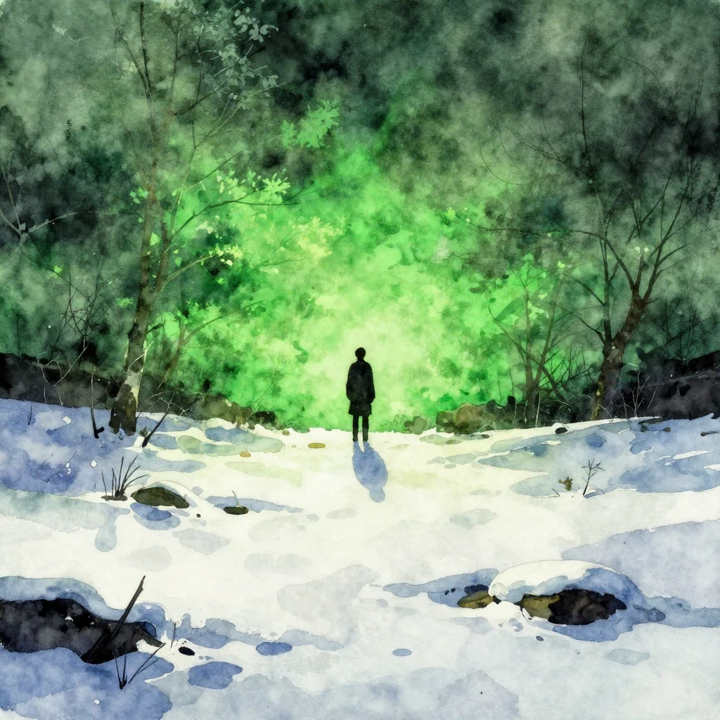 Vibrant watercolor style, metalcore album art aesthetic, mel...