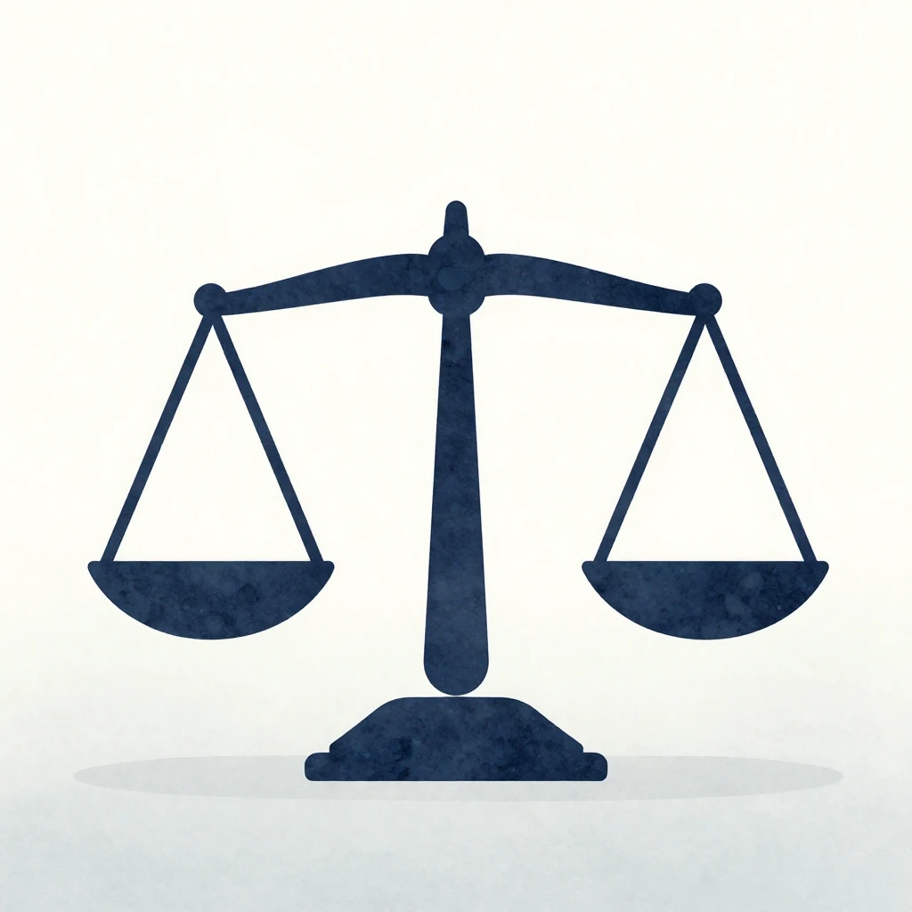 Abstract geometric shapes representing balance and justice, ...