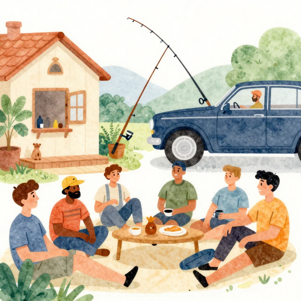 A vibrant watercolor illustration depicting themes of joy, c...