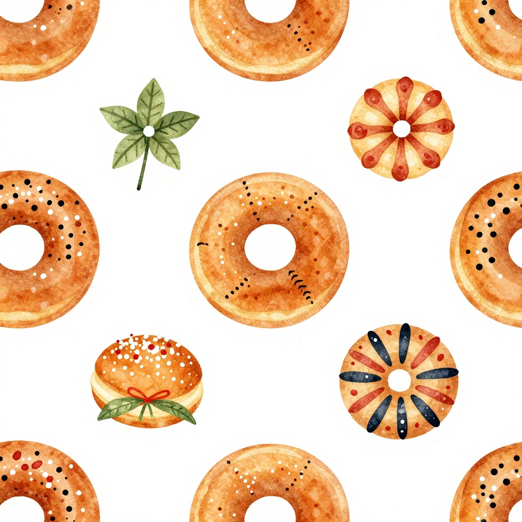 An artistic illustration depicting elements of Polish folk a...