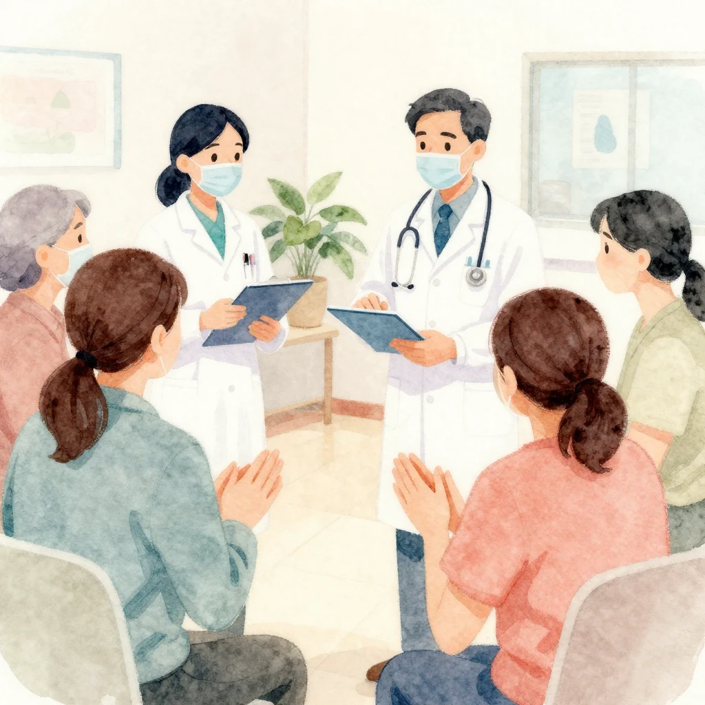 An artistic watercolor painting depicting a gentle, warm sce...