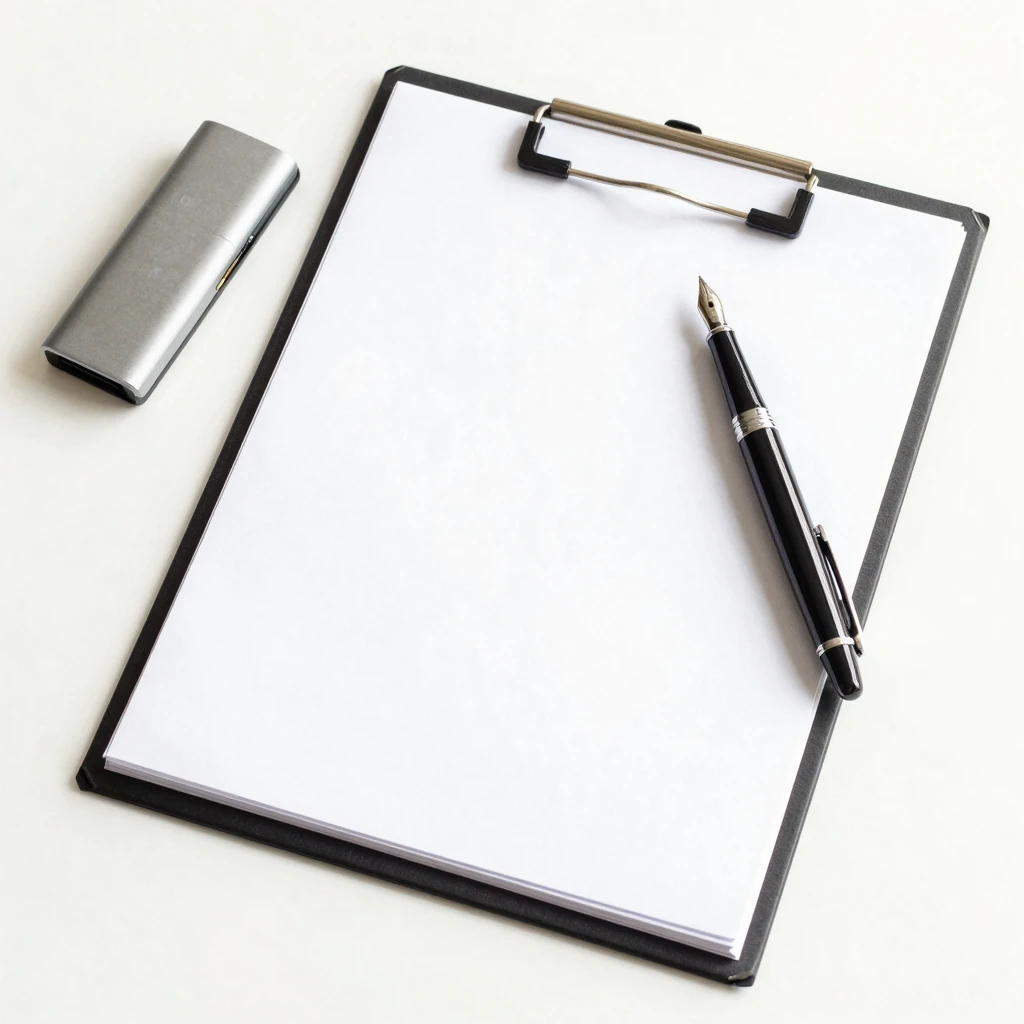 Watercolor style. Minimalist professional workspace, a fount...