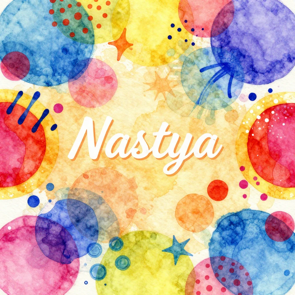 Vibrant watercolor style, abstract birthday card design for ...