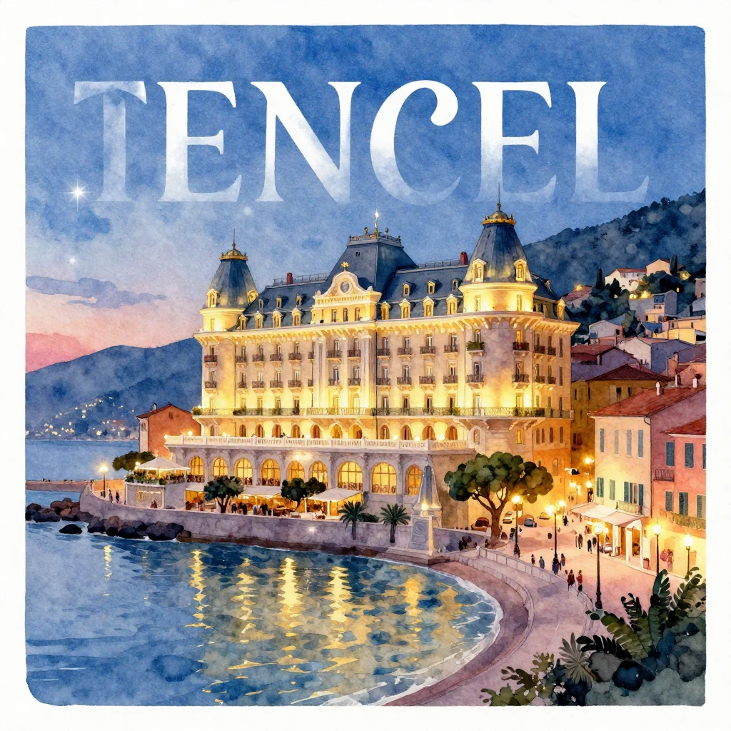 A vibrant watercolor travel poster, retro style, depicting a...