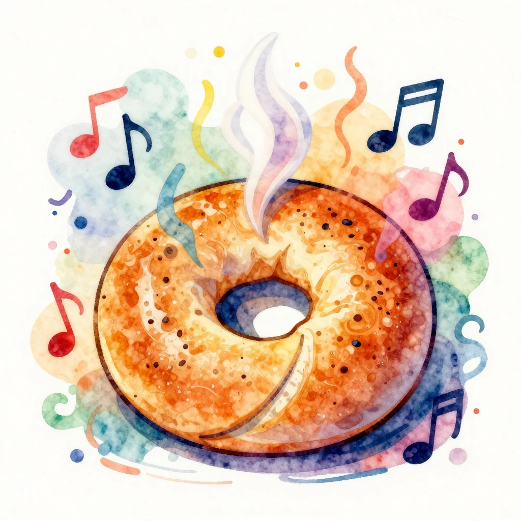 Vibrant watercolor style. Funk art illustration of a golden ...