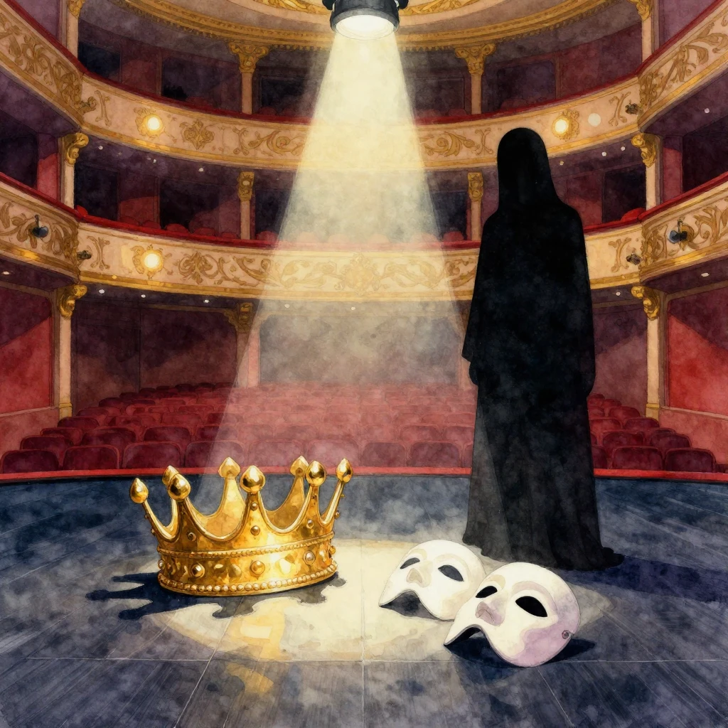 A vibrant watercolor painting depicting a symbolic scene of ...