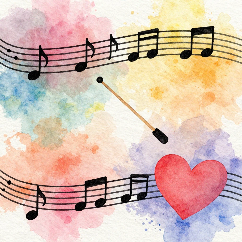 Vibrant watercolor style. A vibrant, abstract illustration c...