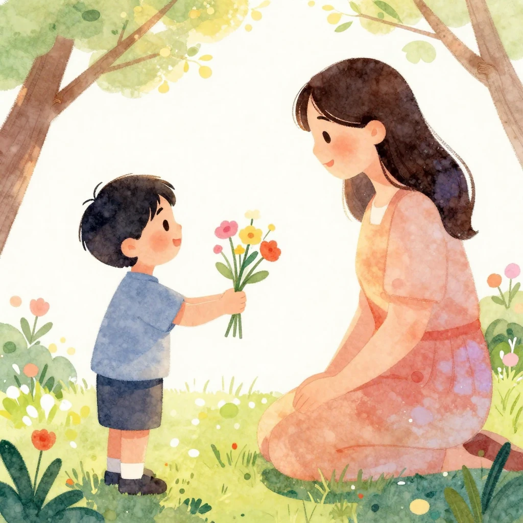 A vibrant watercolor illustration showing the silhouette of ...