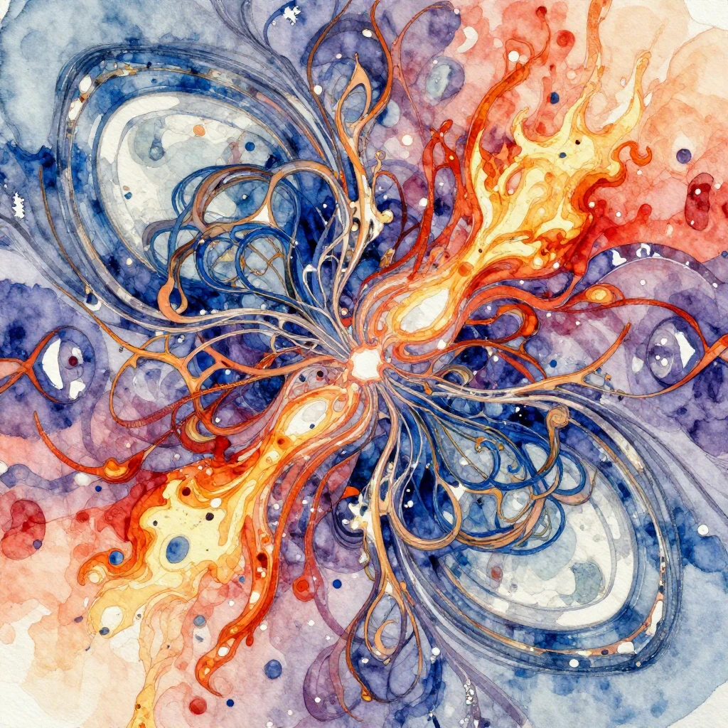 A vibrant watercolor painting, specifically crafted as indie...