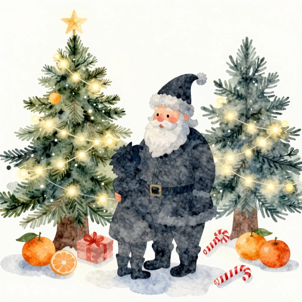 A cozy, heartwarming watercolor illustration for a Russian c...