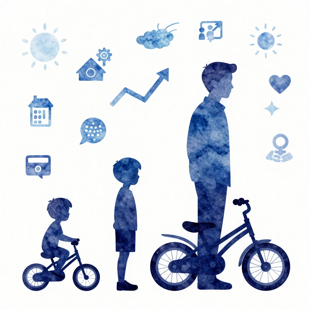 A vibrant watercolor illustration featuring the silhouette o...