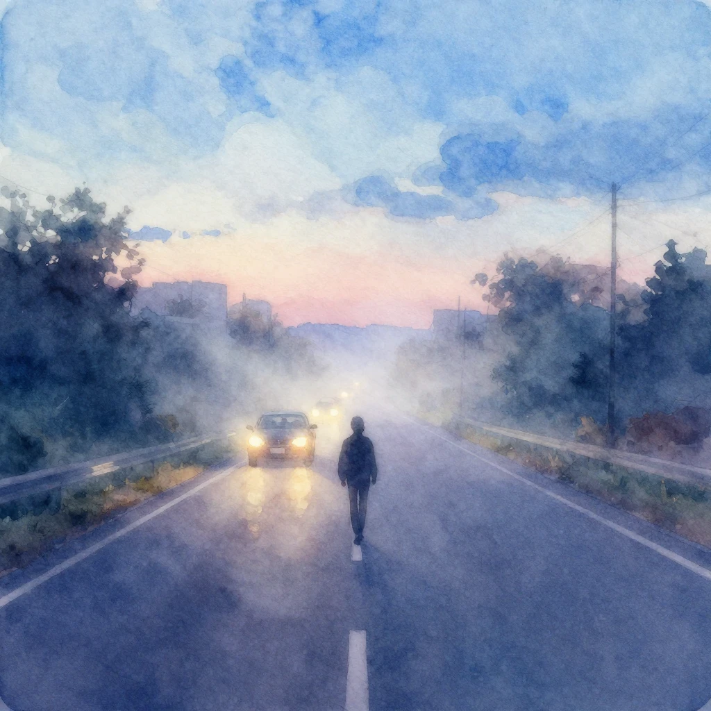Vibrant watercolor style lofi hip-hop album art, melancholic...