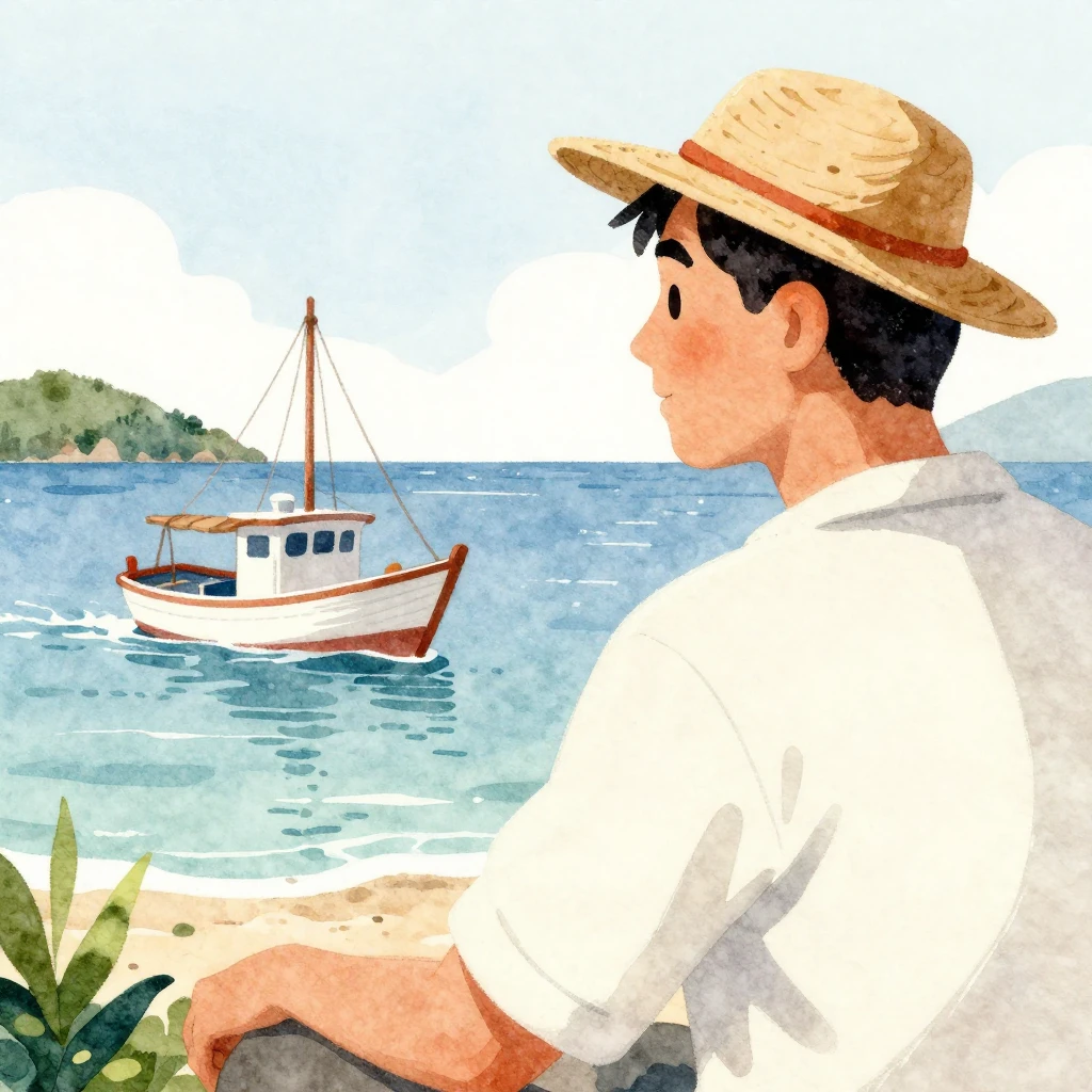 A vibrant watercolor illustration that subtly hints at a fis...