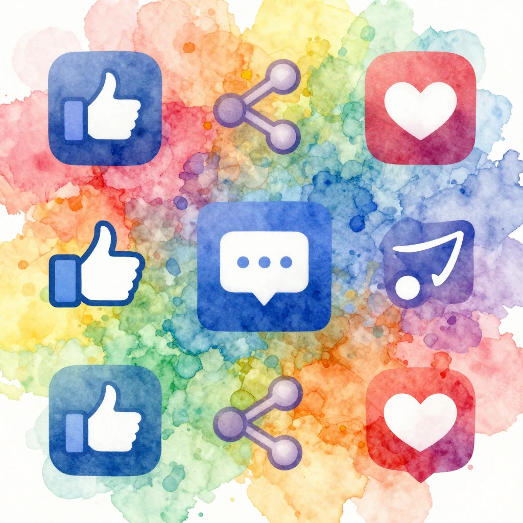 A vibrant, abstract watercolor illustration focusing on the ...