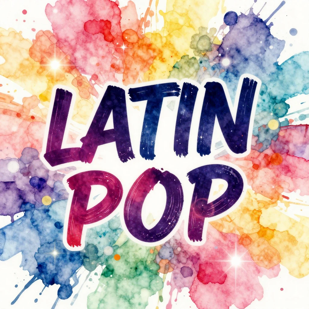 A vibrant watercolor illustration with abstract elements and...