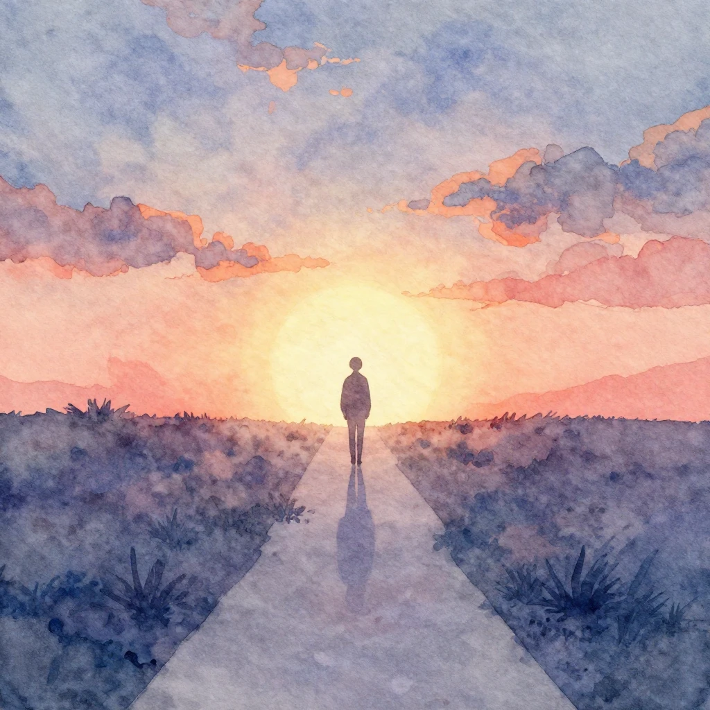 A vibrant watercolor style image. Focus on a mood that is se...
