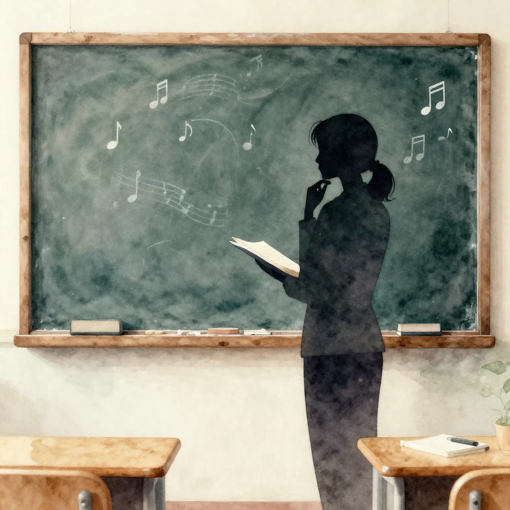 An inspiring scene rendered in a gentle watercolor style, de...