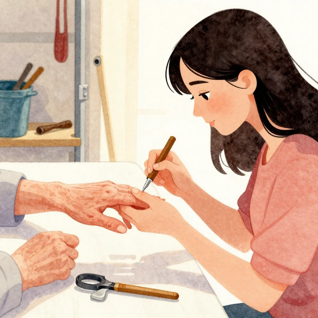 A vibrant watercolor illustration showing a silhouette of a ...