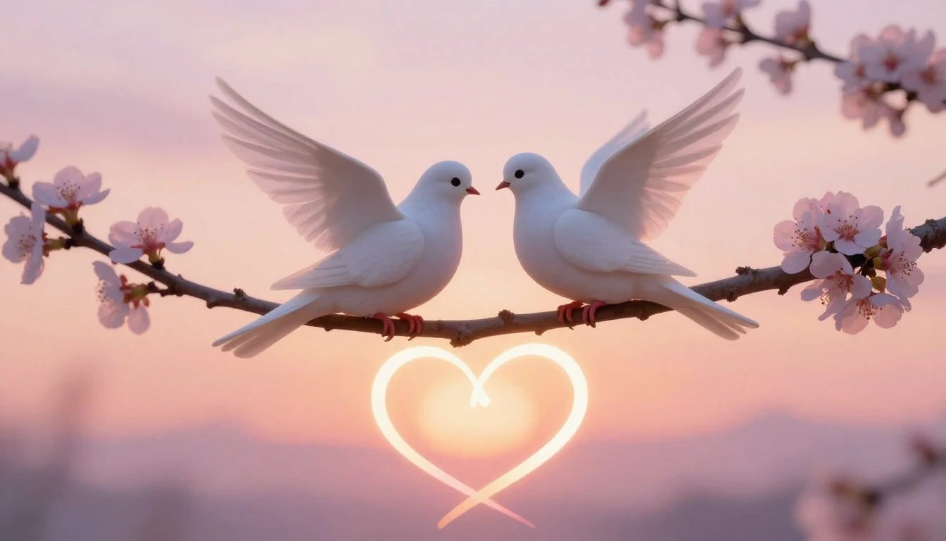 A heartwarming artistic composition symbolizing connection a...