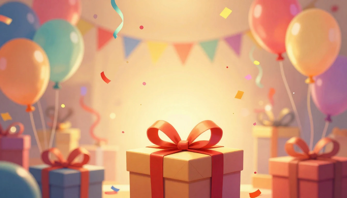 A vibrant and festive digital art illustration celebrating a...