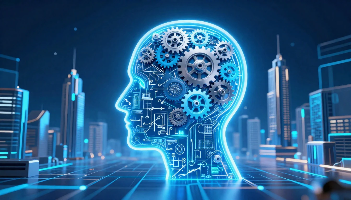 A futuristic and artistic concept art representing the mind ...