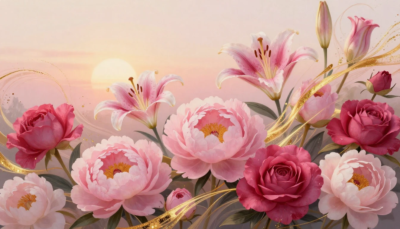 A vibrant and sophisticated artistic composition featuring a...