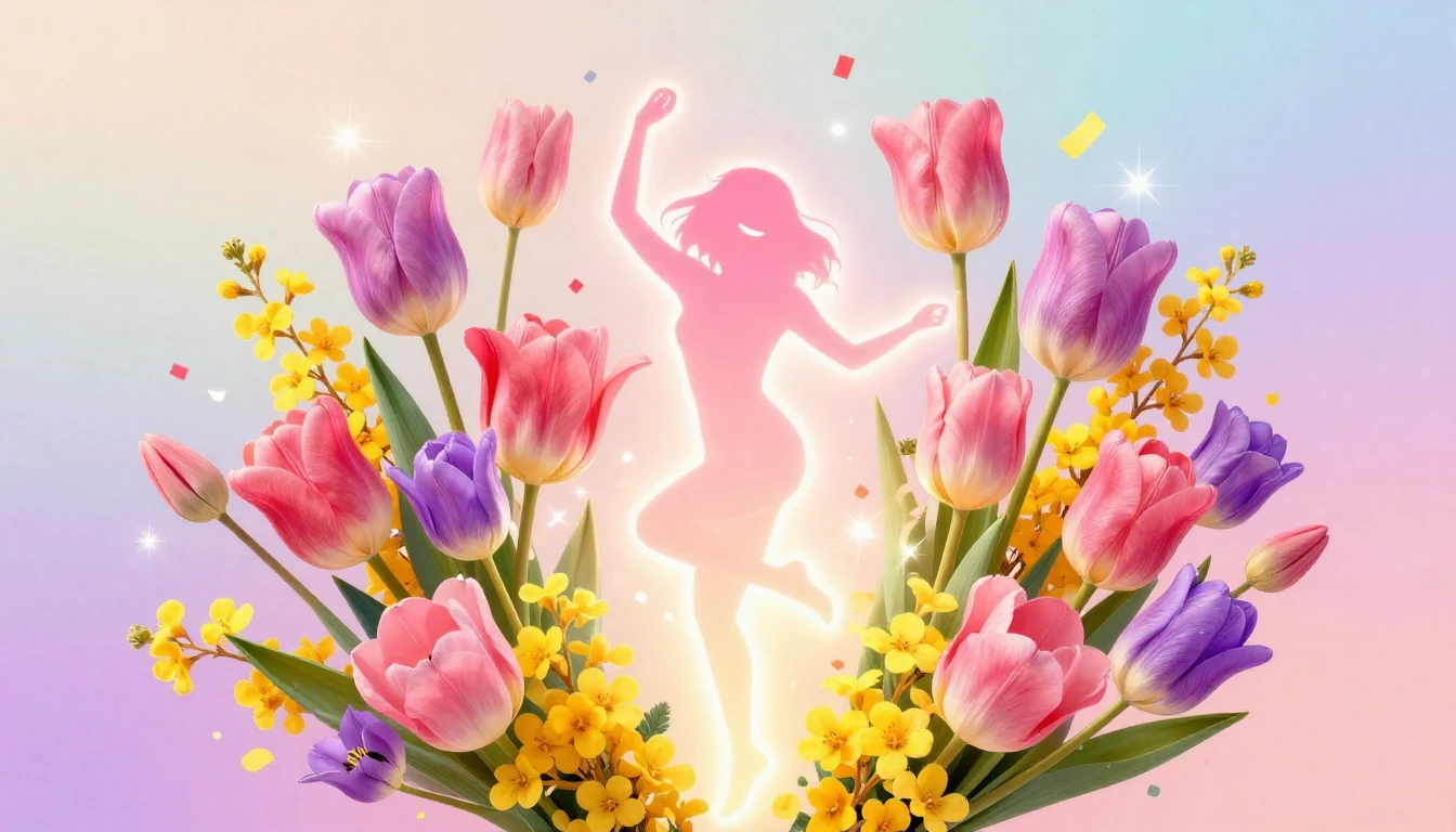 A vibrant and celebratory composition for International Wome...