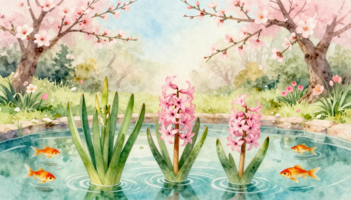 A beautiful watercolor painting depicting the essence of spr...