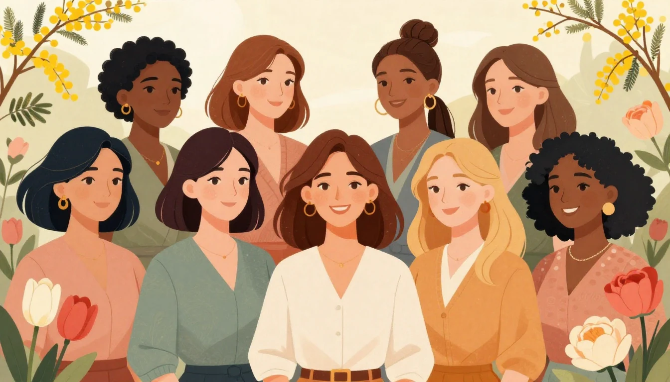 A beautiful and elegant illustration celebrating Internation...