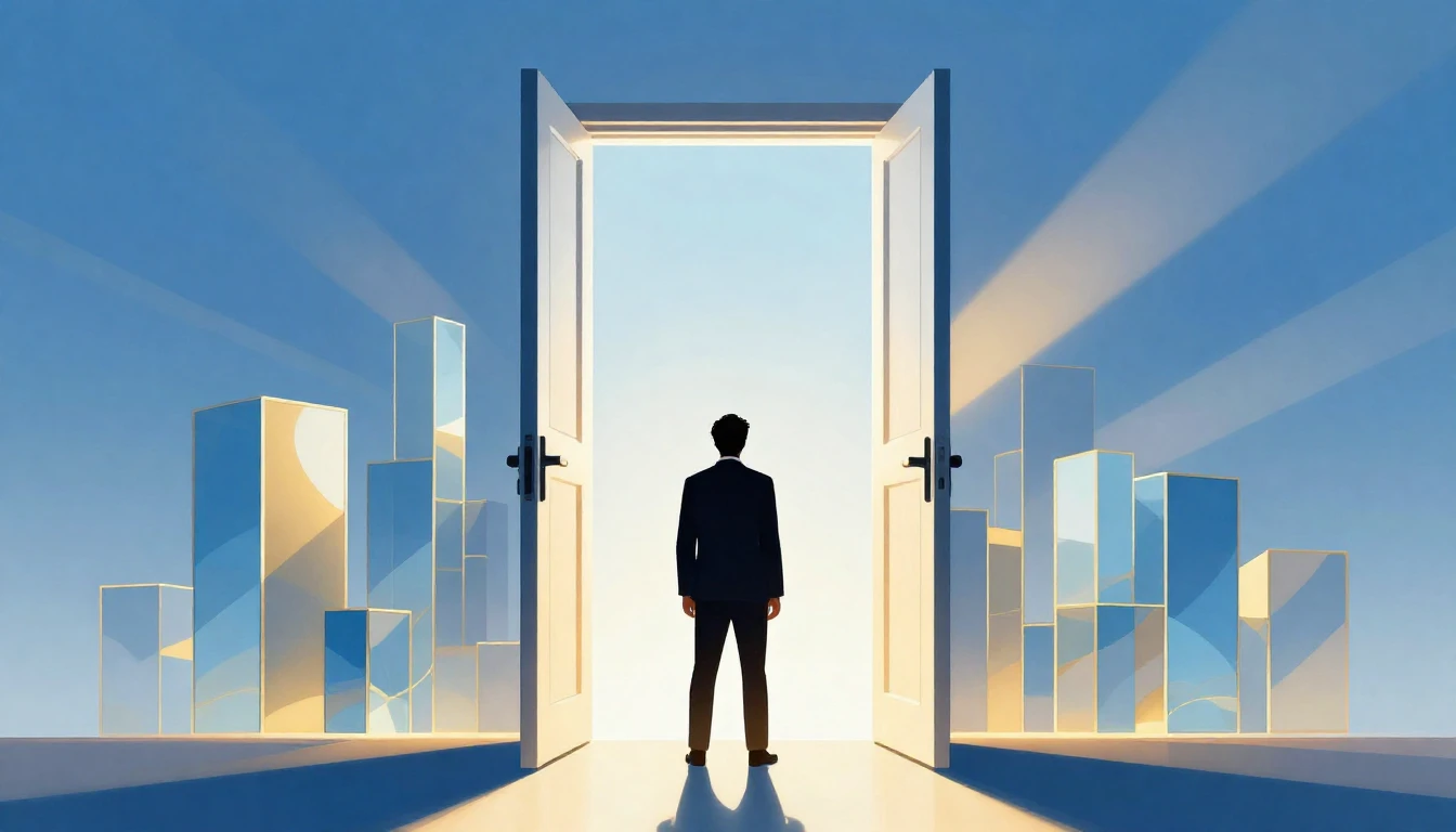 A conceptual and inspiring illustration representing profess...