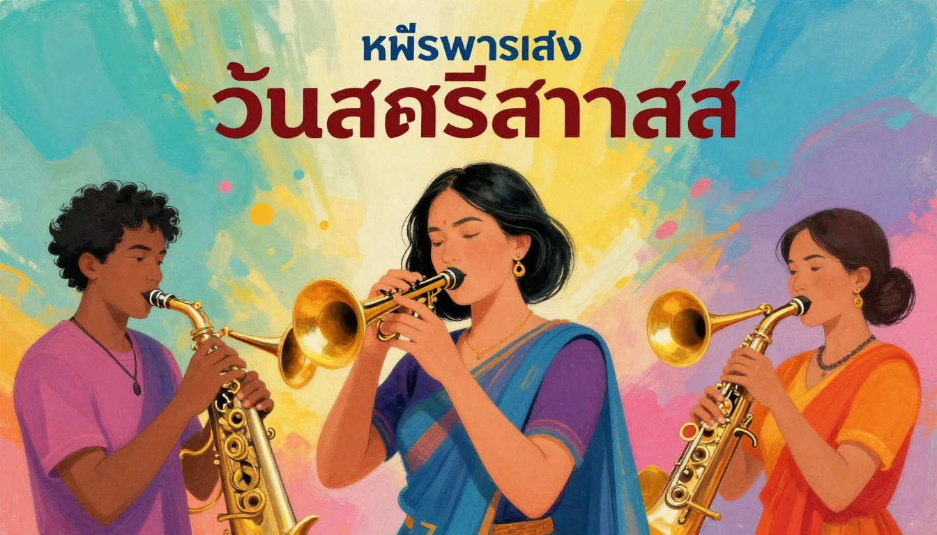 Album cover art for instrumental music about ดนตรีบรรเลงเพื่...