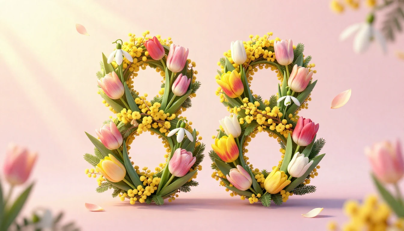 A festive and elegant composition celebrating International ...