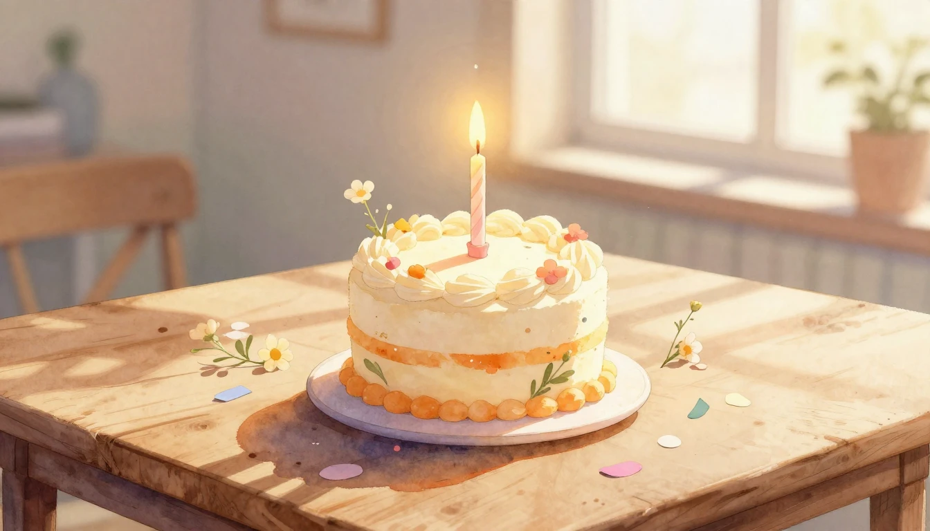 A beautiful watercolor illustration of a small, elegant birt...