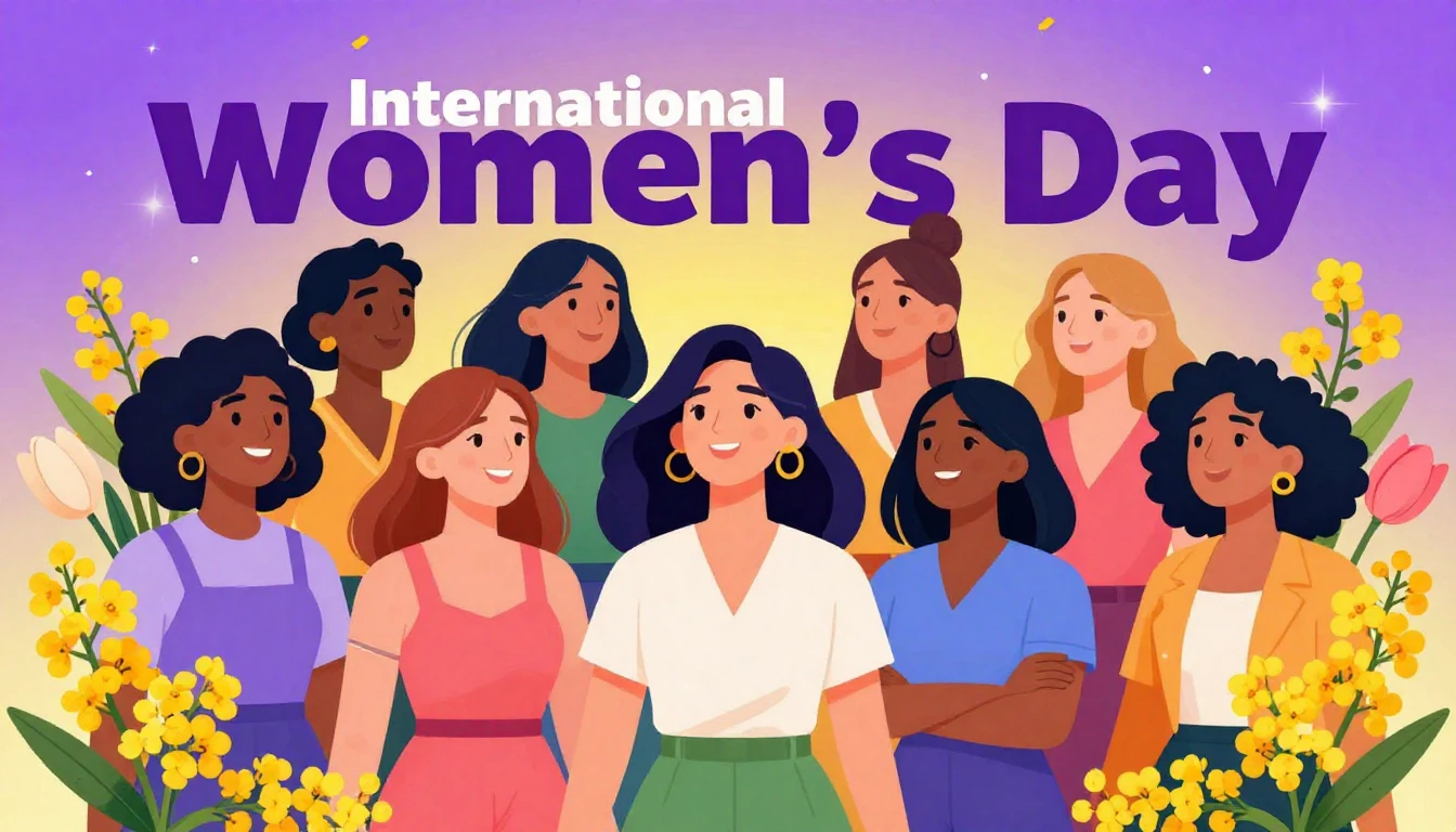 A vibrant and colorful digital art composition celebrating I...