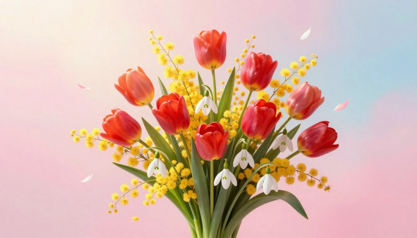 A beautiful and festive concept art for International Women'...