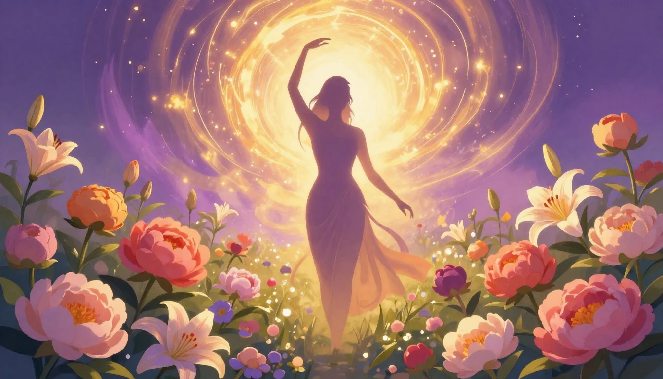 A vibrant digital art illustration symbolizing growth and em...