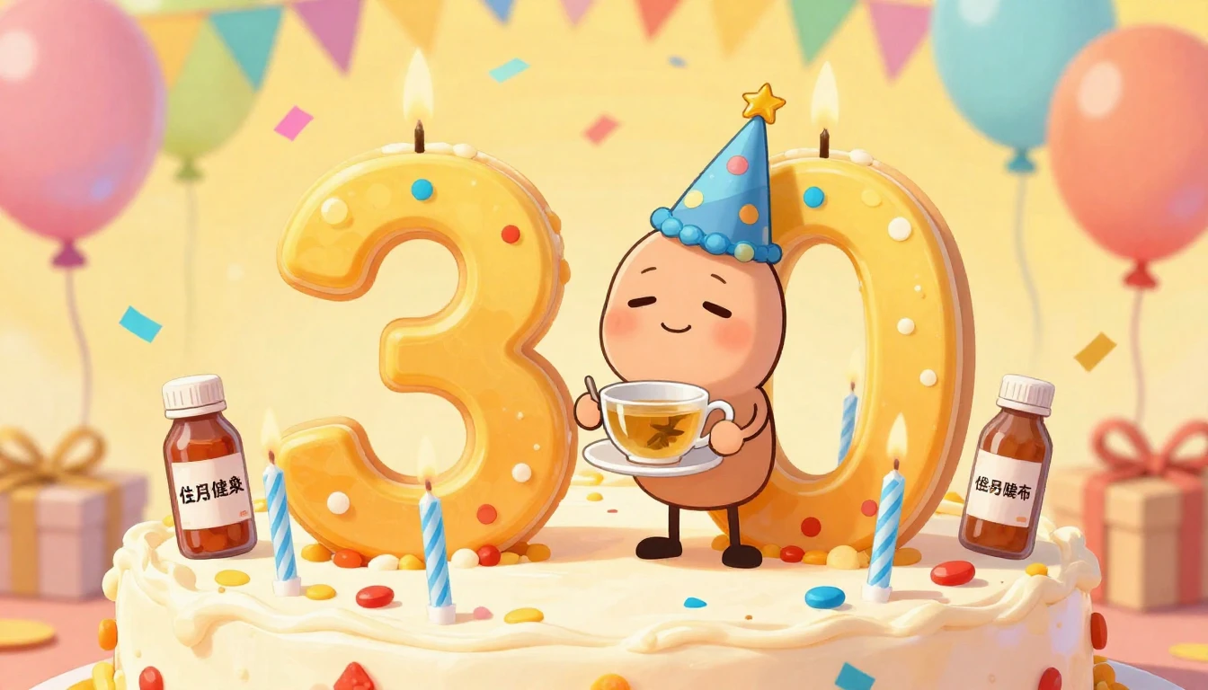 A humorous illustration of a birthday cake shaped like the n...