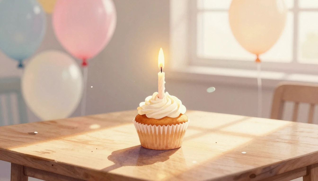 A beautiful watercolor painting of a single lit candle on a ...