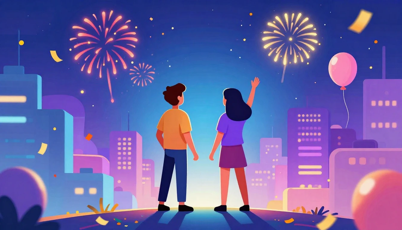 A vibrant and colorful digital art illustration representing...