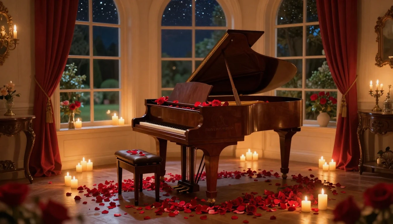 A breathtakingly beautiful scene of a cozy room illuminated ...