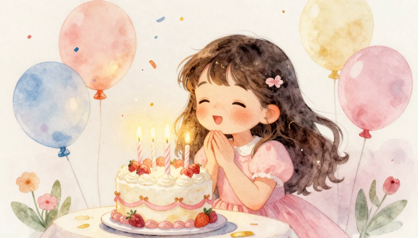 A heartwarming and whimsical watercolor illustration of a ha...