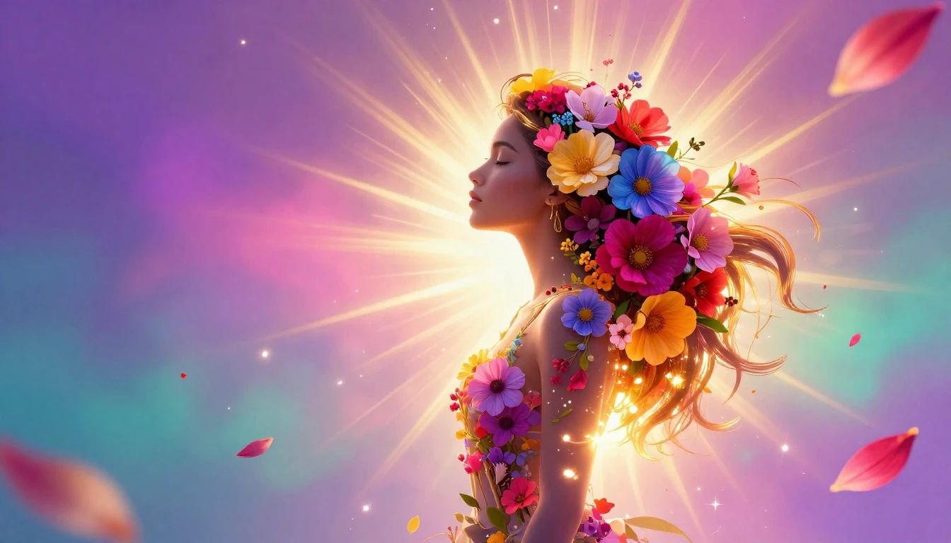 A vibrant and empowering conceptual art piece celebrating In...