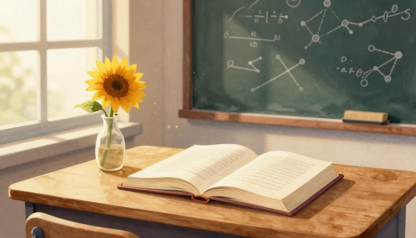 A beautiful watercolor illustration of an open book on a woo...